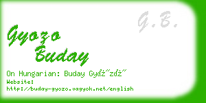 gyozo buday business card